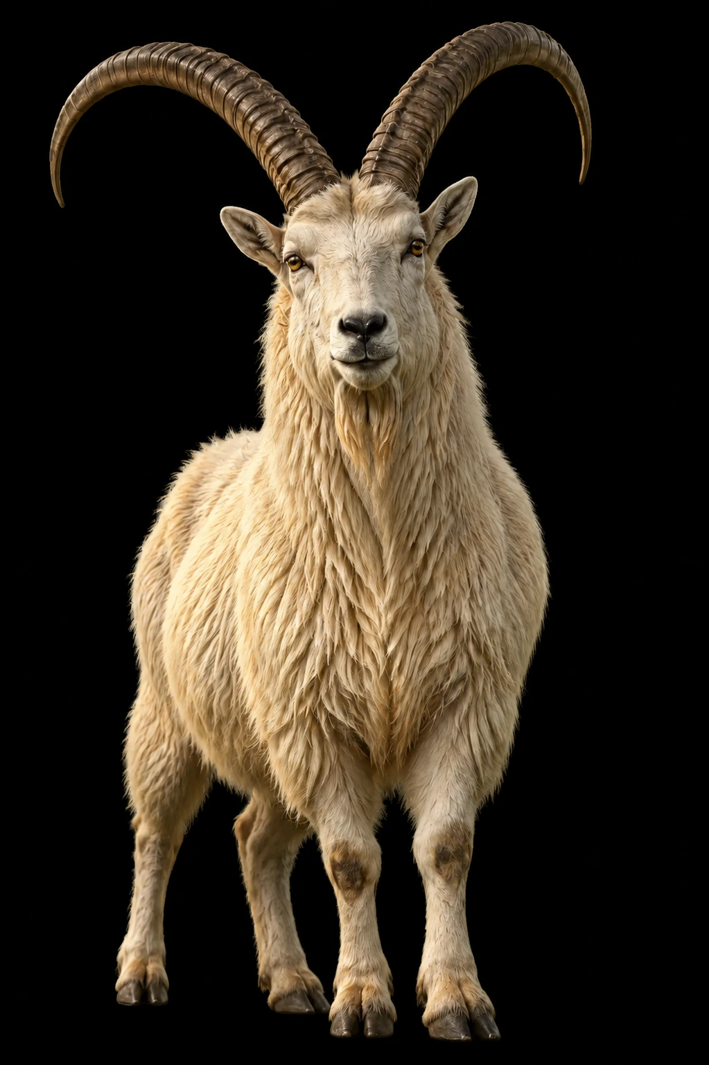 The GOAT faces you, horns high and hooves planted.